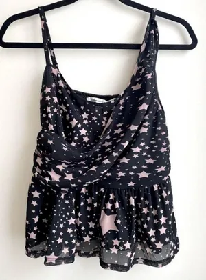 American Rag Black Draped Celestial Star Cami thumbnail 1