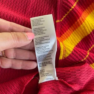 We The Free Found My Friend Rainbow Top Wmn Medium Red Boho Striped Waffle Knit thumbnail 9