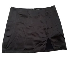 Altar'd State Black Mini Skirt‎ Women's XL Slit Micro Party Cocktail Whimsigoth thumbnail 1