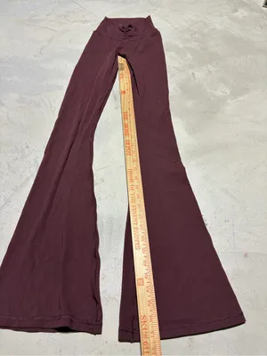 Aerie offline real me flare High-Waist Yoga Pants leggings Burgundy XXS thumbnail 2
