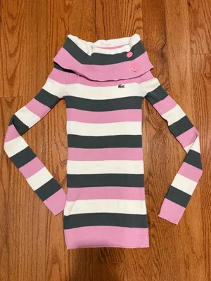 Lacoste Off the Shoulder Sweater Size XS thumbnail 1