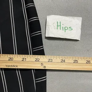 Express High Waist Pants Size 14 Black White Striped Pleated Paperbag Trouser thumbnail 10