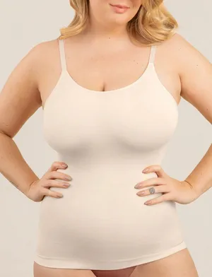 Shapermint All Day Every Day Scoop Neck Cami Sz SMALL Chai Smoothing Tank thumbnail 1