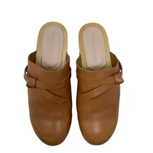 Loeffler Randall‎ Roberta Low-Heel Clogs Cognac Leather Brown Tan Size 5.5 thumbnail 4