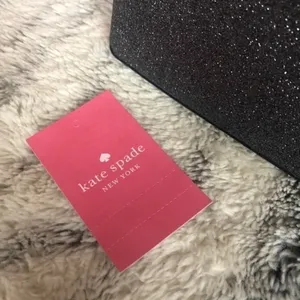 Kate Spade Black Glitter Dome Cosmetic Case Makeup Bag NWT thumbnail 6