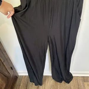 NEW Ookie & Lala Sleeveless Wide Leg Black Jumpsuit - Size: XL thumbnail 5