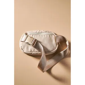 Anthropologie NWT Tan Nylon Crossbody Adjustable Sling Belt Bag thumbnail 3