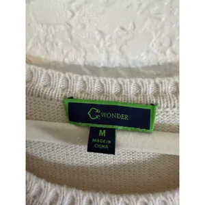C. Wonder Sweater Cream M Womens Cable Knit Wool Blend Pullover thumbnail 7