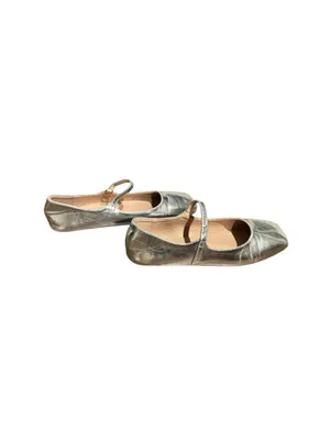Stunner Silver Ballet Shoes Size 6.5 thumbnail 5