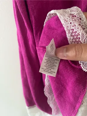 Y2K Victoria's Secret Pink White Lace Cami Tank Top Small Dainty Romantic thumbnail 6