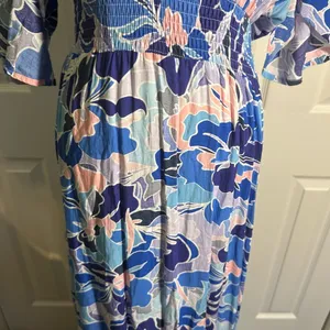 Anthropologie Abel the‎ Label Boho Floral Maxi Hi Low Dress Size Small thumbnail 4