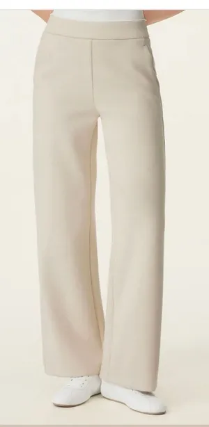 Brand New OGL Women's Size Small Textured Mid Rise Pull-on Straight Pant Pockets thumbnail 1