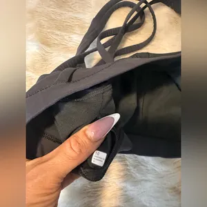 lululemon athletica Charcoal Sports Bra thumbnail 4