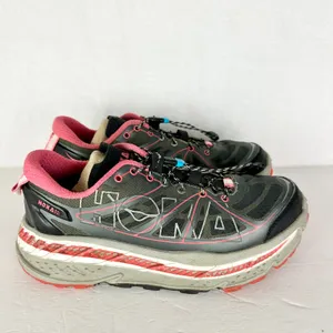 Hoka One One Women's Stinson ATR Trail Running Shoe Size 7 Hiking Gray Red thumbnail 2