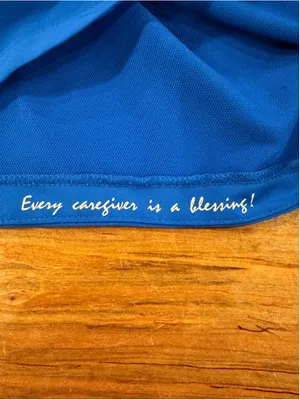 Healing Hands 360 Sandy Scrub Top Royal Blue Zip Stand Collar Stretch Womens M thumbnail 12