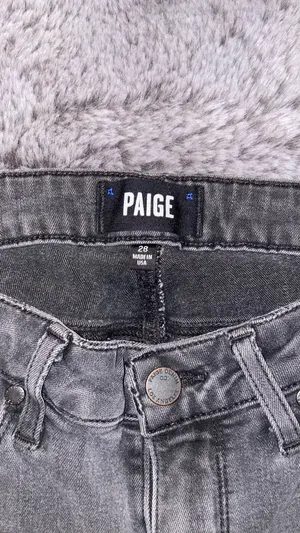Paige Dark Grey Women’s Skinny Jeans 28 thumbnail 2