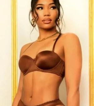 Savage X Fenty 34C strapless chocolate brown bra thumbnail 2