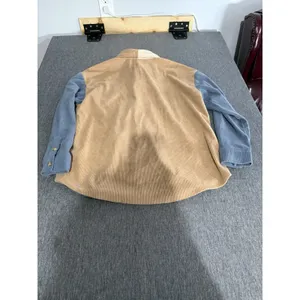 Tribal Colorblock Corduroy Button Down Shirt Sz S Country Shacket Fall thumbnail 9
