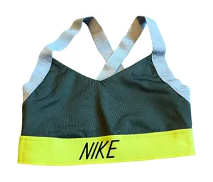 Nike Pro Indy Logo Sports Bra Pull-On Strappy Athletic Workout Size Small Womens thumbnail 1