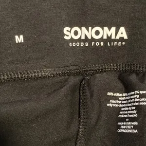 Sonoma‎ Goods For Life Womens Black Everyday Leggings Mid Rise Slim Fit Size M thumbnail 3