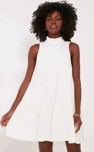 Tuckernuck Pomander Place White Gauze Cotton Morgan Swing Dress L Fairy Garden thumbnail 1