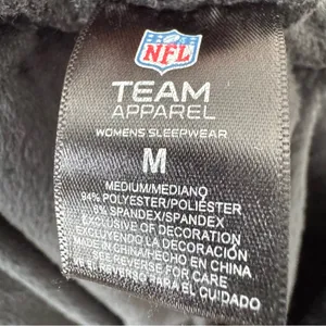 NFL Carolina Panthers Velour‎ Elastic Waist Medium Women Jogger Pants Bla… thumbnail 5