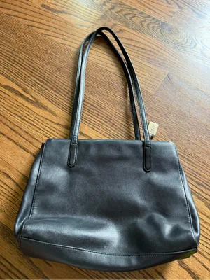 Nine West Black Shoulder Bag with Logo Charm thumbnail 5