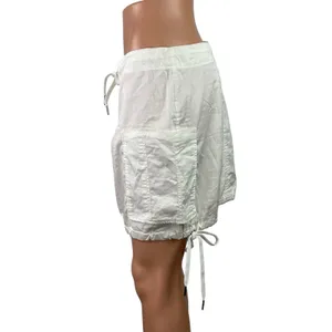 & Other Stories Women's White Tie Hem Pocket Mid Waist Pencil Mini Skirt Size M thumbnail 2