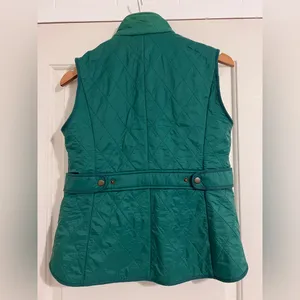 Talbots Green‎ Hunting Vest Fall Diamond Quilted Quilt Vest Fleece Lined thumbnail 5