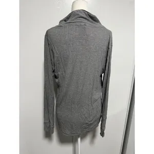 SKIMS Womens Ribbed Knit Button Down Long Sleeve Top Heather Grey Size Small thumbnail 2