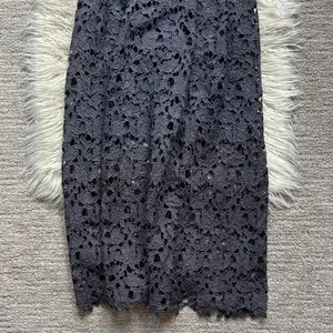 Astr The Label Lace A-Line Midi Dress Navy thumbnail 10