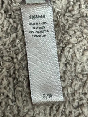 Skims Cozy Collection Pants S/M Small Medium Brown Teddy Knit Straight Leg thumbnail 6