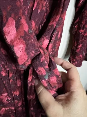 Free People All The Right Ruffles Red‎ Floral Boho Romper thumbnail 7