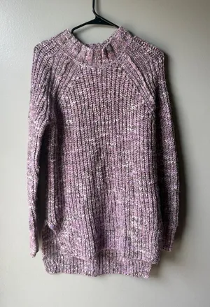 Ruff Hewn Purple Multicolor Chunky Knit Sweater Size Large thumbnail 1