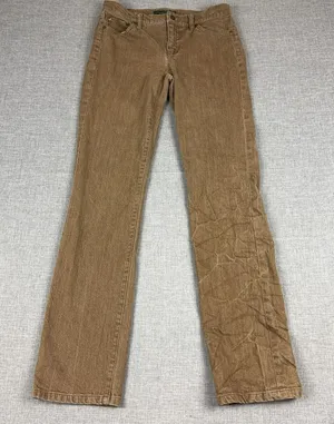 Lauren Jeans Co Ralph Lauren Pants Womens 2 Brown Corduroy Classic Straight thumbnail 1