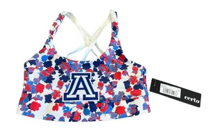 Certo University of Arizona Wildcats Red White Blue Sports Bra Bralette XS NWT thumbnail 1