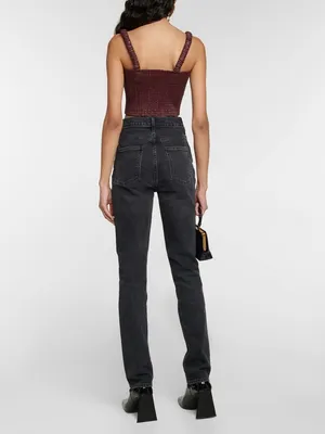 Agolde Freya High Rise Slim Jeans Charcoal Black Gray Womens Size 29‎ thumbnail 2