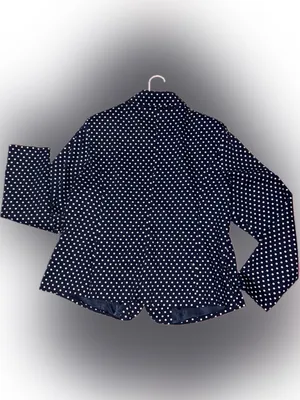 torrid Navy and White Polka Dot Blazer - Women thumbnail 2