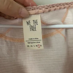 We The Free People Pink Cecelia Coquette Henley Bow Long Sleeve Top Size Large thumbnail 10