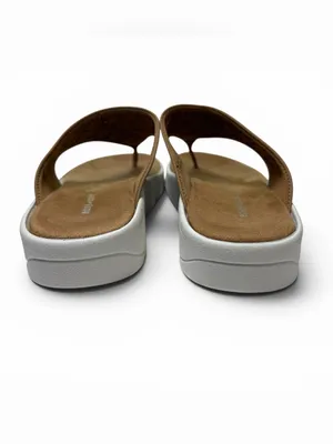 NWOT‎ EASY SPIRIT Rhee Tan Laser Cut Thong Platform Sandals Boho Festival, 9.5 thumbnail 4