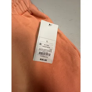 Parke for Target Orange French Terry Sweat Shorts High Rise Drawstring Large thumbnail 5