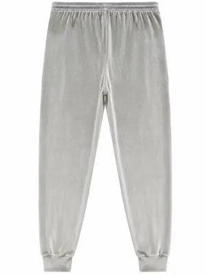 SKIMS Velour Joggers Smoke Gray Large L Velvet Zip Pocket Sweatpants Cozy Y2K thumbnail 2