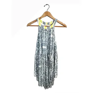 Free People Mimi Halter Tunic Top M Ivory Combo Paisley Boho NWT Linen Blend thumbnail 3
