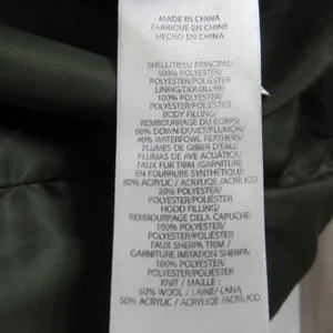 Ralph Lauren Women's Olive Green Long Puffer Coat Fur Hood Medium Down Filled thumbnail 12