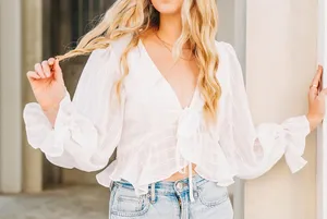 Lizard Thicket Mable boutique long sleeve top thumbnail 1
