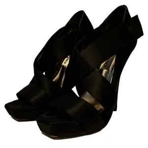 Steve Madden Black‎ Satin Bradlly Heels thumbnail 7