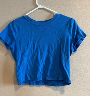Hollister Blue Top Crop  thumbnail 1
