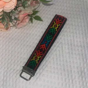 Handmade Reggae Internatonal Wristlet Key Chain Hand Lanyard Key Fob thumbnail 2