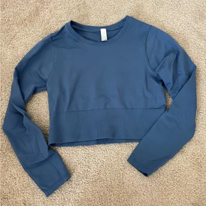 Offline by aerie long sleeve cropped workout top thumbnail 1