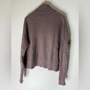 abercrombie fitch Purple Turtleneck Cowl Neck Sweater Mohair Blend Small thumbnail 2